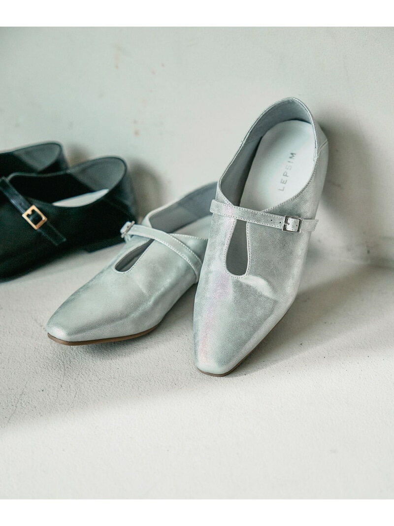 Rakuten - 【SALE／50%OFF】Uカットフラットパンプス LEPSIM レプシィム シューズ・靴 パンプス ブラック シルバー【RBA_E】[Rakuten Fashion]