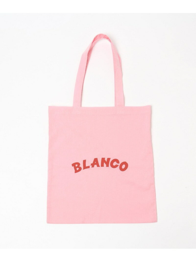 【BLANCO ICE CREAM×LEPSIM】トートバッグ LEPSIM レプシィム バッグ トートバッグ ピンク ホワイト ブ..