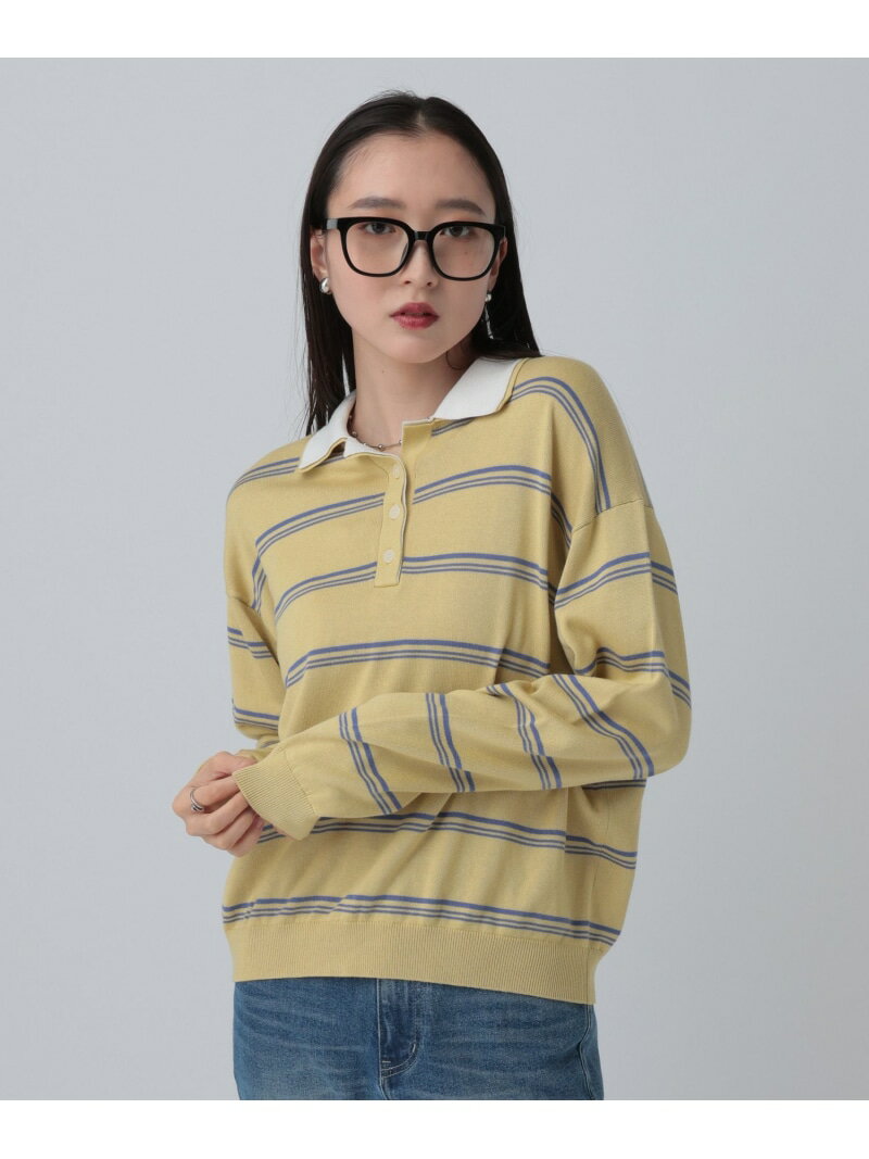 Rakuten - 【SALE／65%OFF】12ゲージレイヤーカラーポロ LEPSIM レプシィム トップス ニット グリーン イエロー ブラック グレー【RBA_E】[Rakuten Fashion]