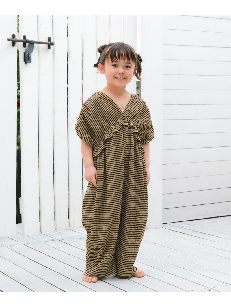 [KIDS] 개더 올인원 LEPSIM 렙심 올인원 오버올 올인원 연결 블랙 베이지 [선행 예약] * [무료 배송] [Rakuten Fashion]