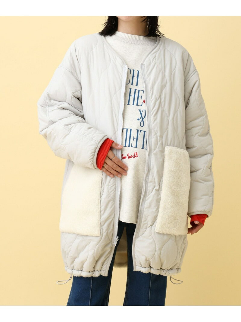 【SALE/20%OFF】【産前・産後対応】マタニティ/リバーシブルボアキルトコート LEPSIM レプシィム マタニティウェア・ベビー用品 その他のマタニティ...