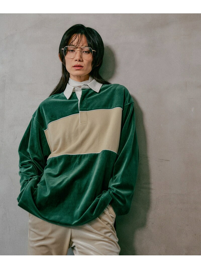 Rakuten - 【SALE／50%OFF】ベロア切り替えラガープルオーバー LEPSIM レプシィム トップス カットソー・Tシャツ グリーン ブラック ホワイト ブルー【RBA_E】[Rakuten Fashion]