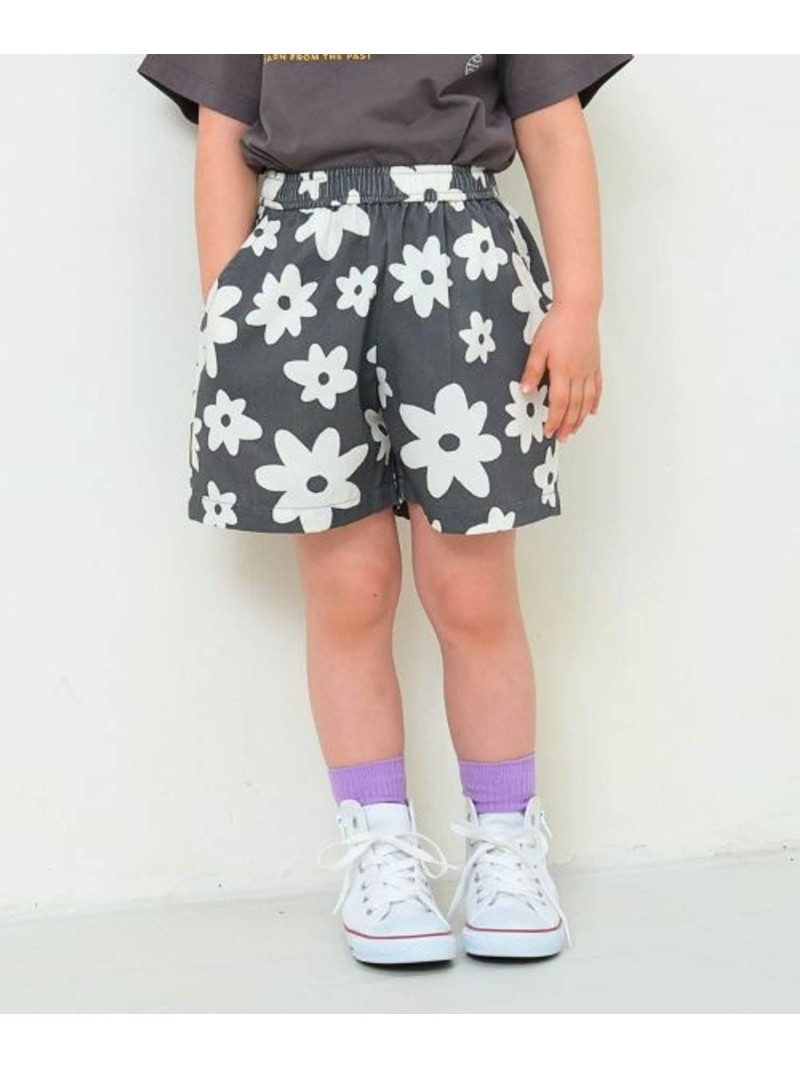 Rakuten - 【KIDS】総柄タックショートパンツ LEPSIM レプシィム パンツ その他のパンツ グリーン グレー[Rakuten Fashion]