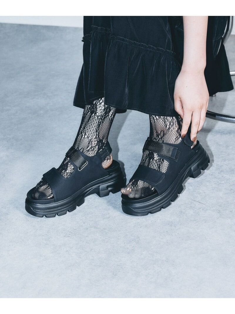 【SALE／50%OFF】厚底2ベルトサンダル LEPSIM レプシィム シューズ・靴 サンダル ブラック【RBA_E】[Ra..