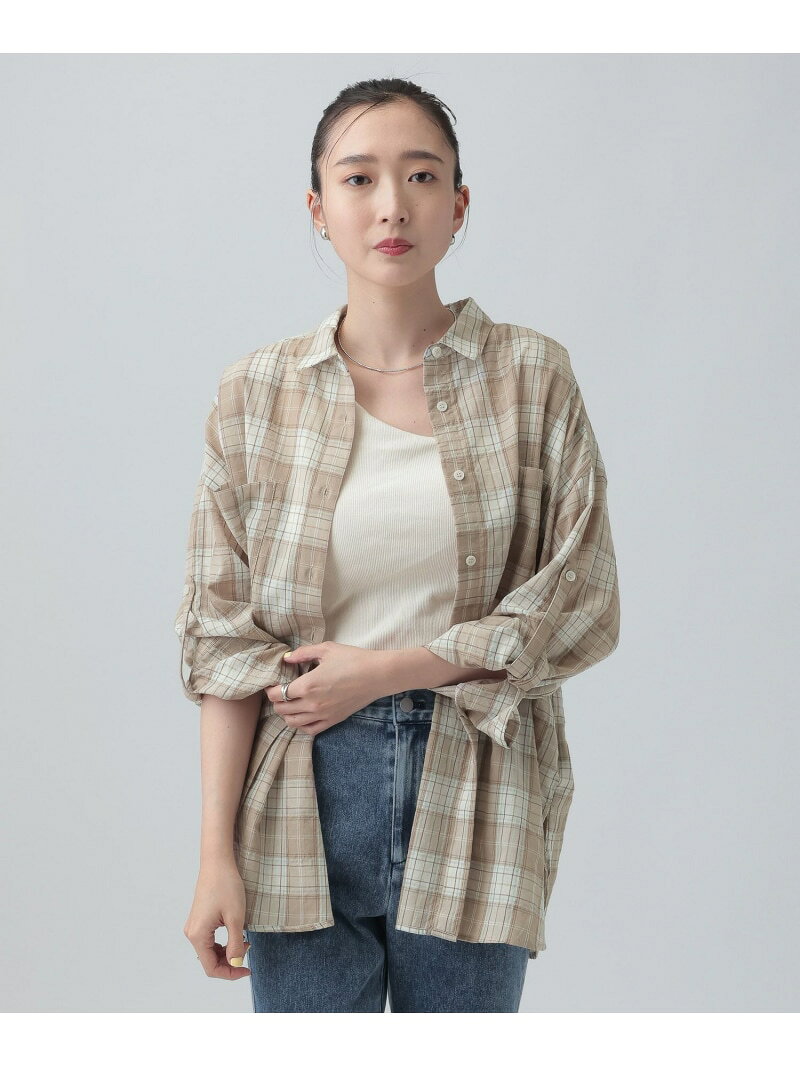 Rakuten - 【SALE／50%OFF】ワッシャーチェック長袖シャツ LEPSIM レプシィム トップス シャツ・ブラウス ブラウン ブラック ピンク ブルー【RBA_E】[Rakuten Fashion]