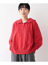 【SALE/50%OFF】ハーフZIPフーディー LEPSIM レプシィム トップス スウェット・トレーナー ホワイト ネイビー レッド【RBA_E】[Raku...