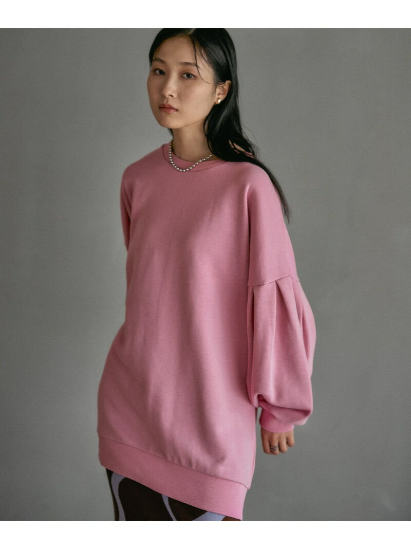 【SALE／20%OFF】袖タックボリュームチュニック LEPSIM レプシィム ワンピース・ドレス チュニック グレー ブラック イエロー ホワイト ピンク【RBA_E】【送料無料】[Rakuten Fashion]