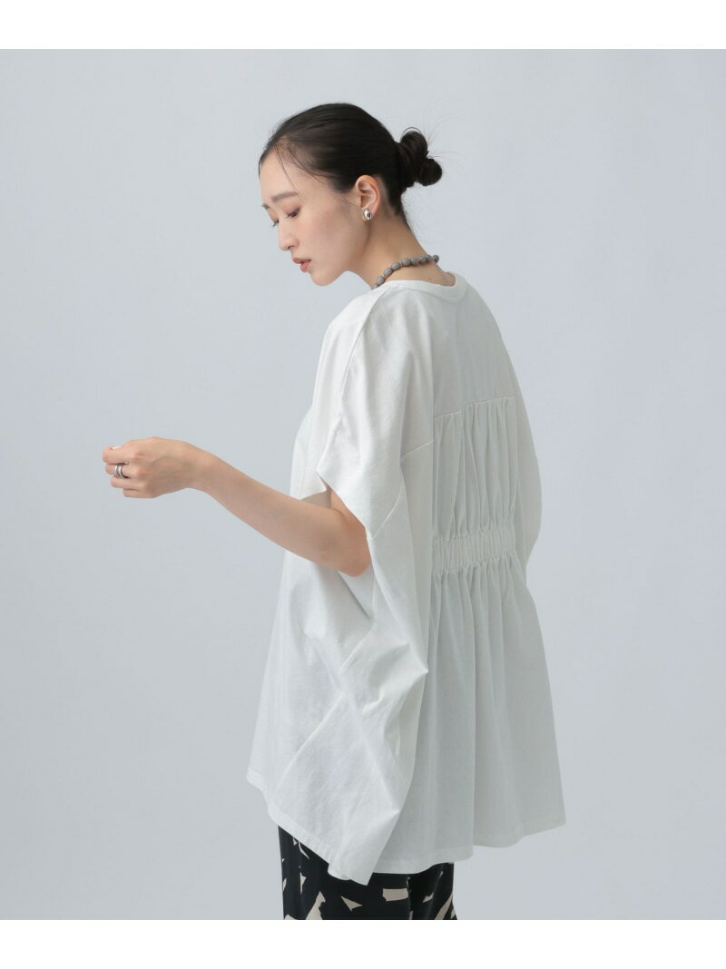 Rakuten - バックギャザーチュニック LEPSIM レプシィム トップス その他のトップス イエロー ブラック ホワイト グレー【先行予約】*【送料無料】[Rakuten Fashion]