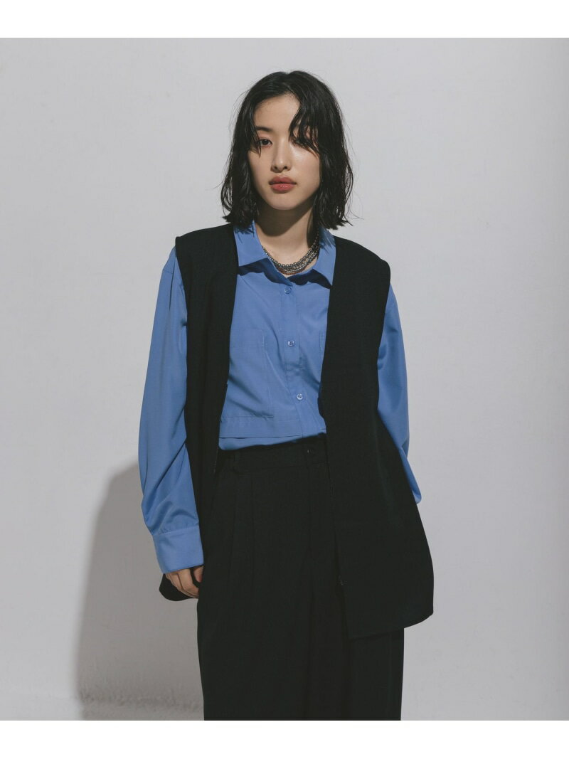 ハニカムドビーベスト LEPSIM レプシィム ジャケット・アウター その他のジャケット・アウター グレー ブラック【送料無料】[Rakuten Fashion]のサムネイル