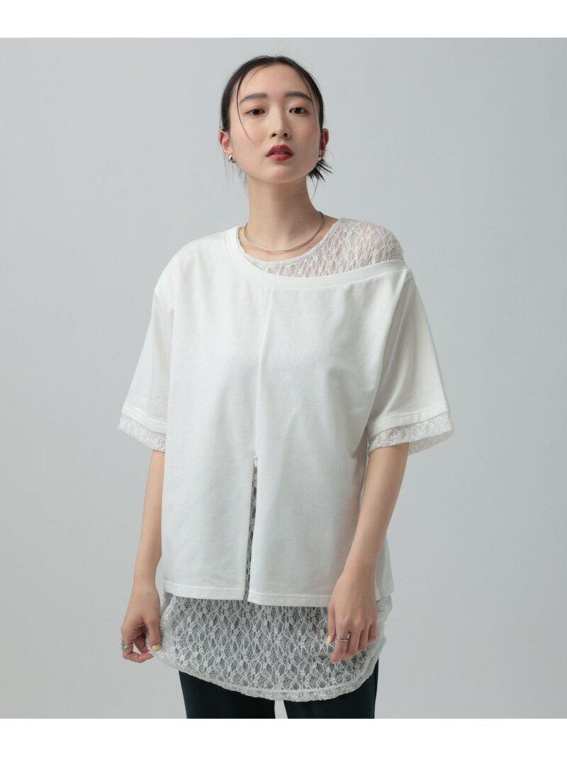 【SALE／20%OFF】ワンショルレイヤードチュニックSS LEPSIM レプシィム トップス その他のトップス グレー ホワイト ブラック【RBA_E】【送料無料】[Rakuten Fashion]