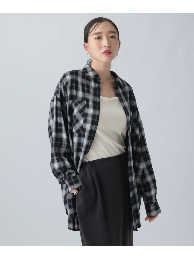新品 フーディシャツ長袖チュニック LEPSIM レプシィム バブシャツ