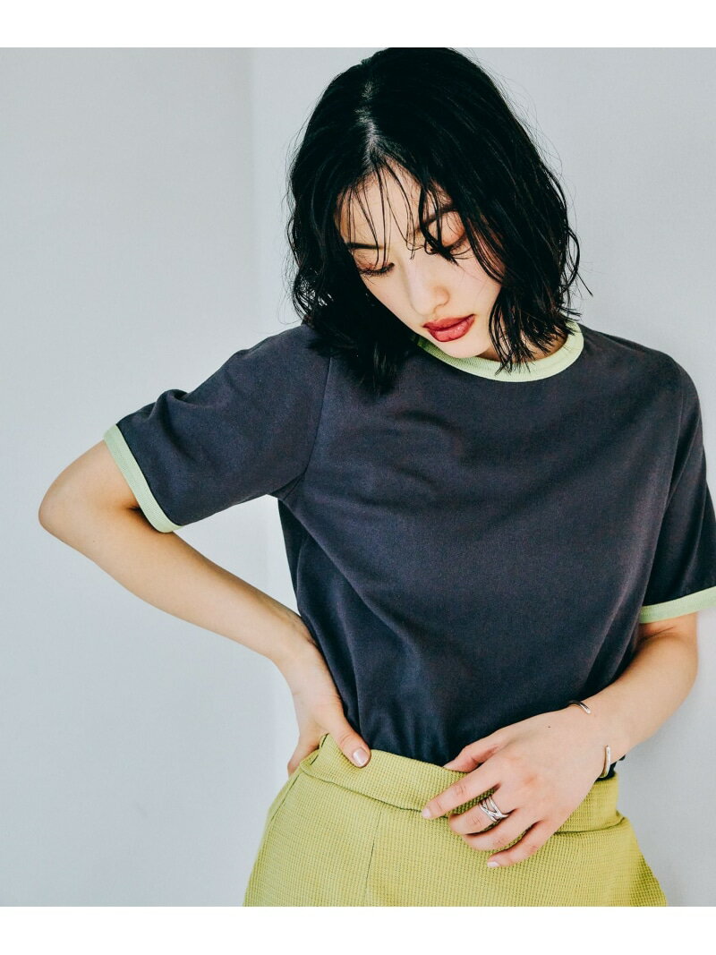 【SALE／55%OFF】リンガーT LEPSIM レプシィム トップス カットソー・Tシャツ オレンジ グリーン グレー【RBA_E】[Rakuten Fashion]のサムネイル