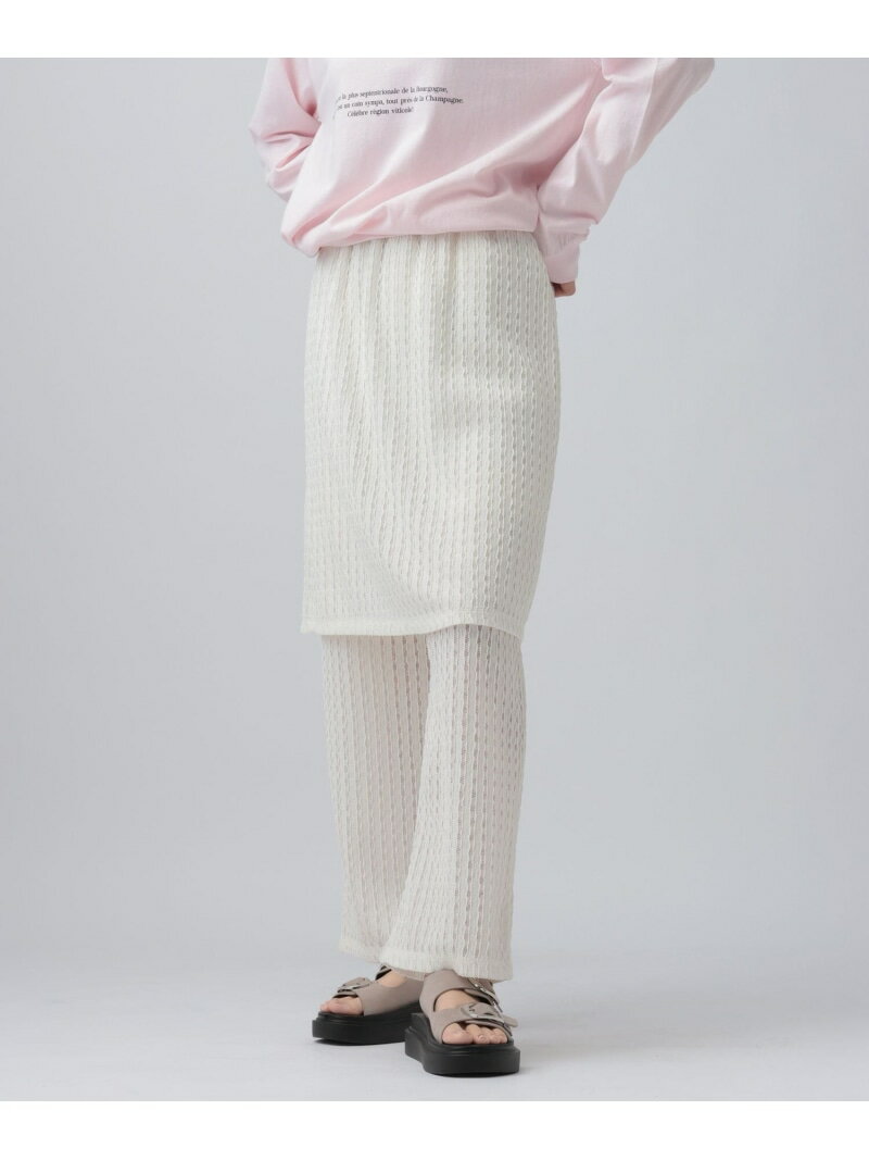 Rakuten - 【SALE／50%OFF】レースドッキングパンツ LEPSIM レプシィム パンツ その他のパンツ ブラック ホワイト【RBA_E】[Rakuten Fashion]