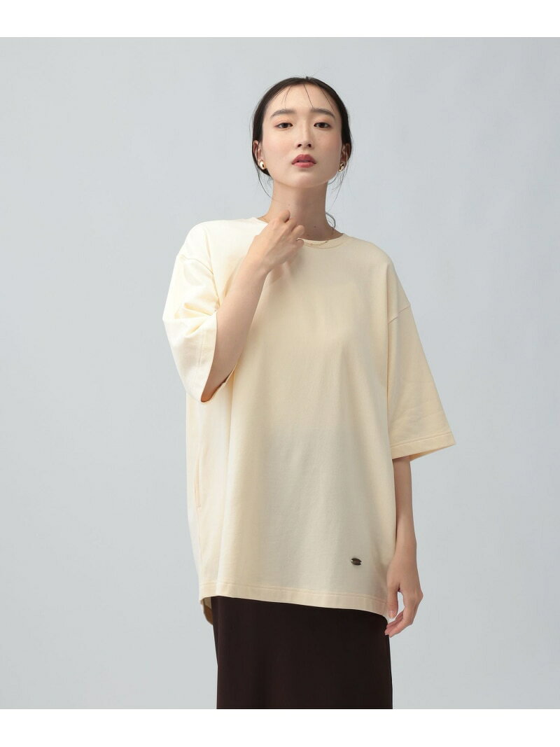 【SALE／30%OFF】バックボタンミニ裏毛6分袖チュニック LEPSIM レプシィム トップス その他のトップス ブラック イエロー グレー【RBA_E】[Rakuten Fashion]