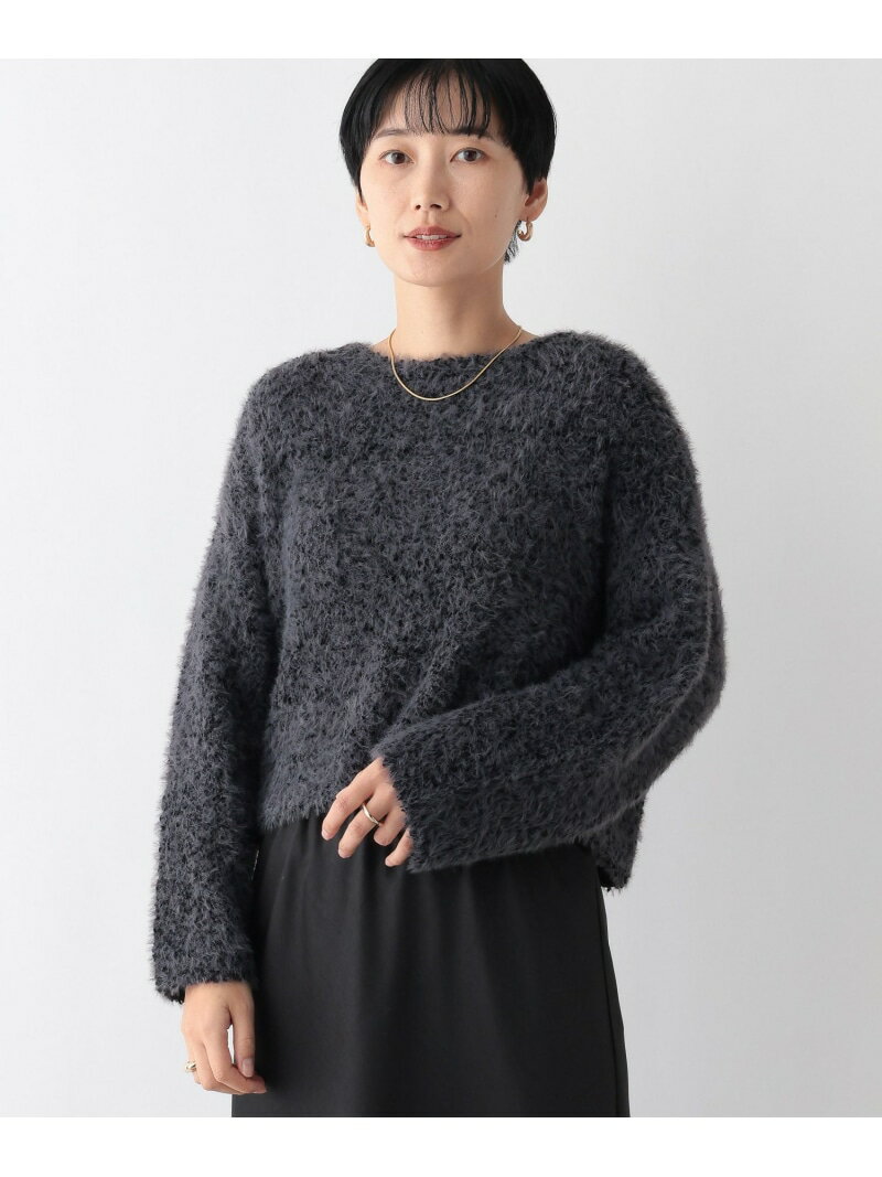 5ゲージフラッグヤーンプルオーバー LEPSIM レプシィム トップス ニット ブルー ホワイト グレー【送料..