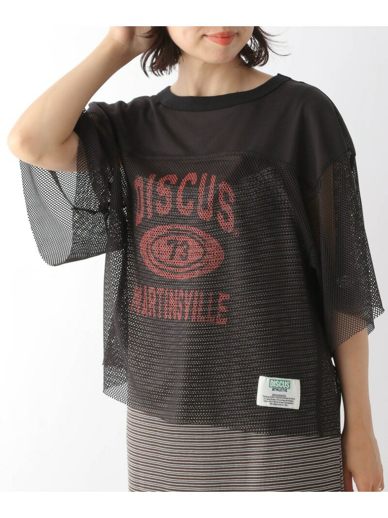 【SALE／50%OFF】【DISCUS/ディスカス】メッシュT LEPSIM レプシィム トップス カットソー・Tシャツ ブラック グレー ホワイト ネイビー【RBA_E】[Rakuten Fashion]のサムネイル