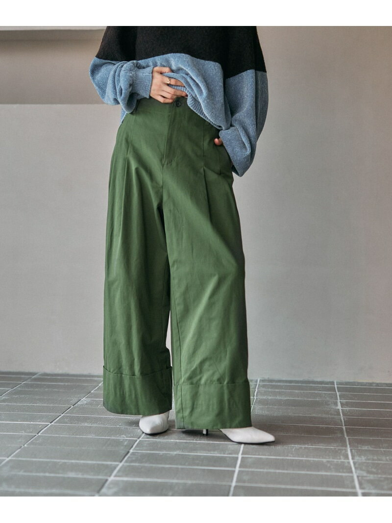 ピーチターンバックパンツ LEPSIM レプシィム パンツ その他のパンツ ブラック【送料無料】[Rakuten Fashion]