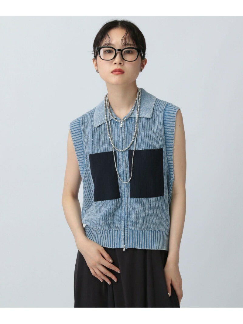 Rakuten - 【SALE／50%OFF】加工WZIPベスト LEPSIM レプシィム ジャケット・アウター その他のジャケット・アウター ベージュ ブラック ブルー【RBA_E】[Rakuten Fashion]