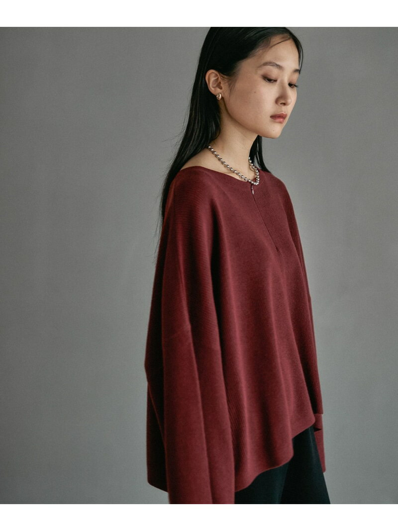 12ゲージZIPワイドスリーブプルオーバー LEPSIM レプシィム トップス ニット グリーン ワインレッド ブラック ホワイト【先行予約】*【送料無料】[Rakuten Fashion]