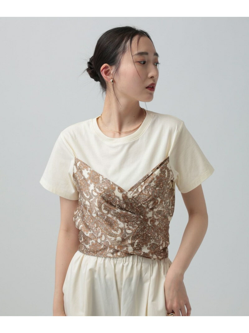 Rakuten - 【SALE／30%OFF】ペイズリースカーフT LEPSIM レプシィム トップス カットソー・Tシャツ ブラウン ホワイト ブラック【RBA_E】[Rakuten Fashion]