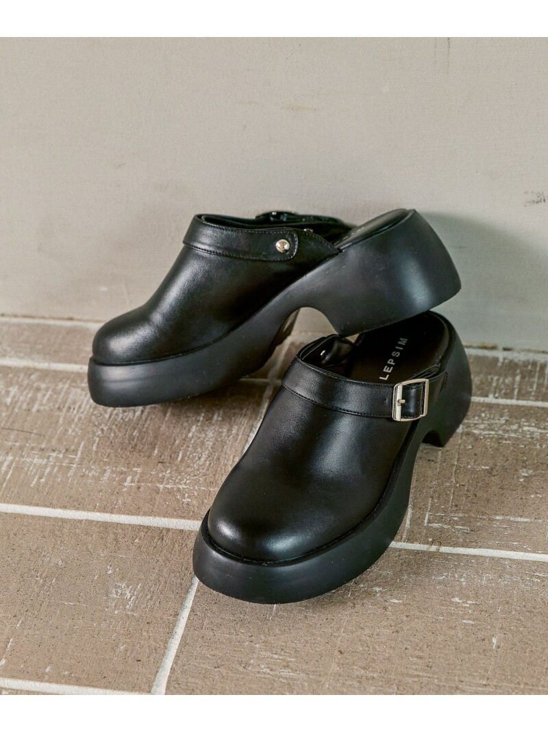 Rakuten - 【SALE／50%OFF】2WAYベルト厚底サボ LEPSIM レプシィム シューズ・靴 サンダル ブラック【RBA_E】[Rakuten Fashion]