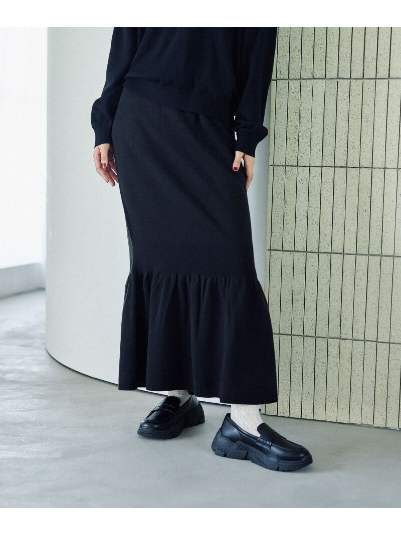 【SALE／50%OFF】12ゲージ裾ボリュームスカート LEPSIM レプシィム スカート ロング・マキシスカート ブラウン ホワイト ブラック【RBA_E】[Rakuten Fashion]