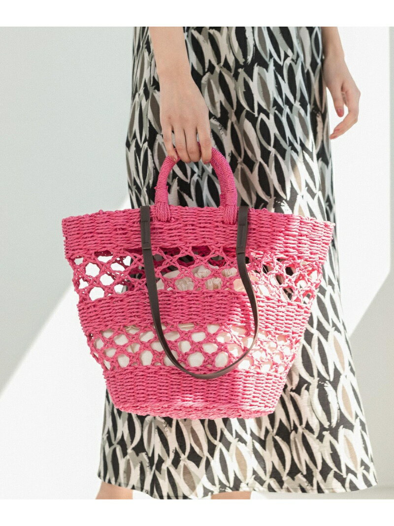 【SALE／70%OFF】(W)ペーパースカシガラBAG LEPSIM レプシィム バッグ かごバッグ ベージュ ブラック ピンク【RBA_E】[Rakuten Fashion]のサムネイル