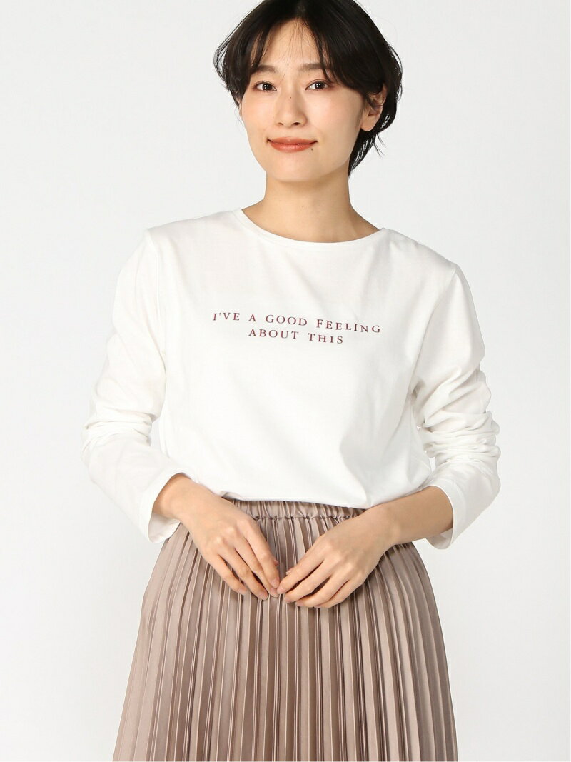 【SALE／70%OFF】K/アソートロゴプリントLS LEPSIM レプシィム トップス カットソー・Tシャツ ホワイト ブラック ベージュ【RBA_E】[Rakuten Fashion]のサムネイル