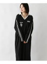 【SALE/50%OFF】ラインロゴプリントワンピース LEPSIM レプシィム ワンピース・ドレス ワンピース グレー ブラック【RBA_E】[Rakuten...