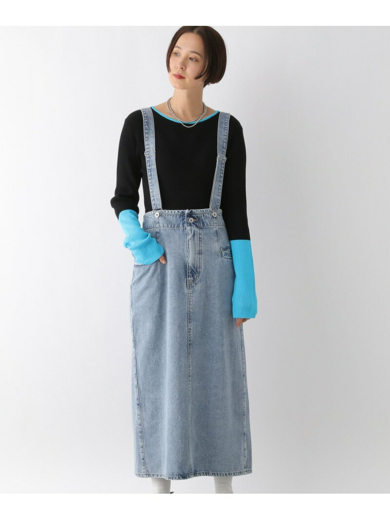 【SALE／55%OFF】マルチWAYデニムジャンパースカート LEPSIM レプシィム ワンピース・ドレス ジャンパースカート グレー ブラック ブルー【RBA_E】【送料無料】[Rakuten Fashion]