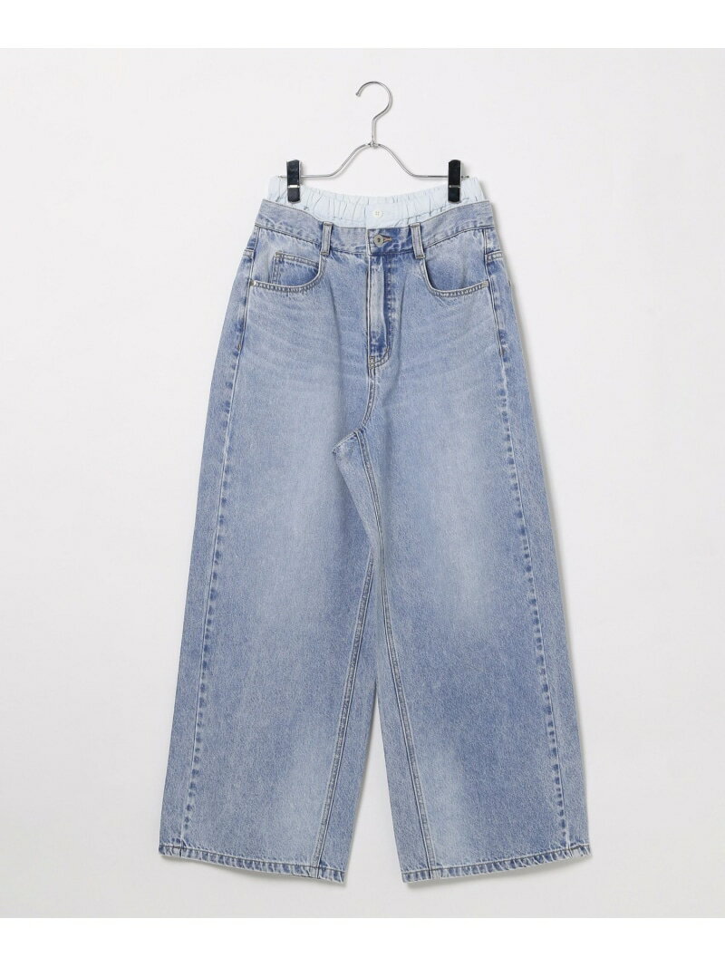 Rakuten - 【SALE／50%OFF】Wウエストデニムパンツ LEPSIM レプシィム パンツ ジーンズ・デニムパンツ ブルー【RBA_E】[Rakuten Fashion]