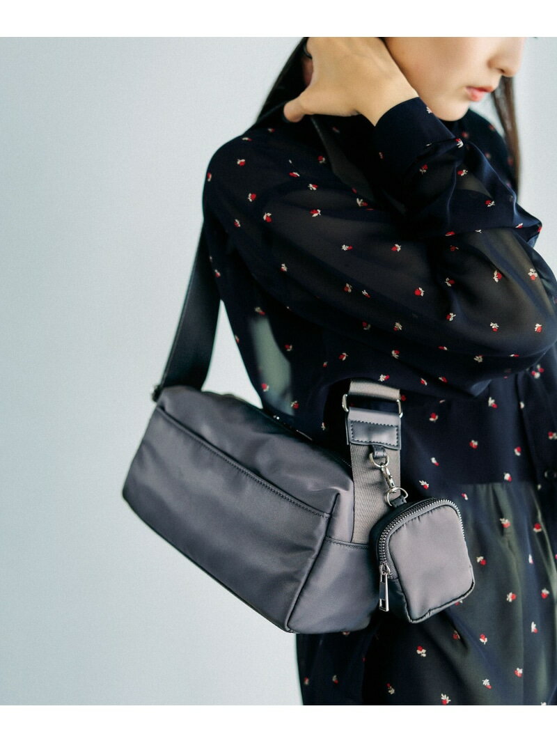 【500mlペットボトルも入る】ポーチ付きBOXショルダー LEPSIM レプシィム バッグ ショルダーバッグ ブラック ホワイト グレー【先行予約】*【送料無料】[Rakuten Fashion]