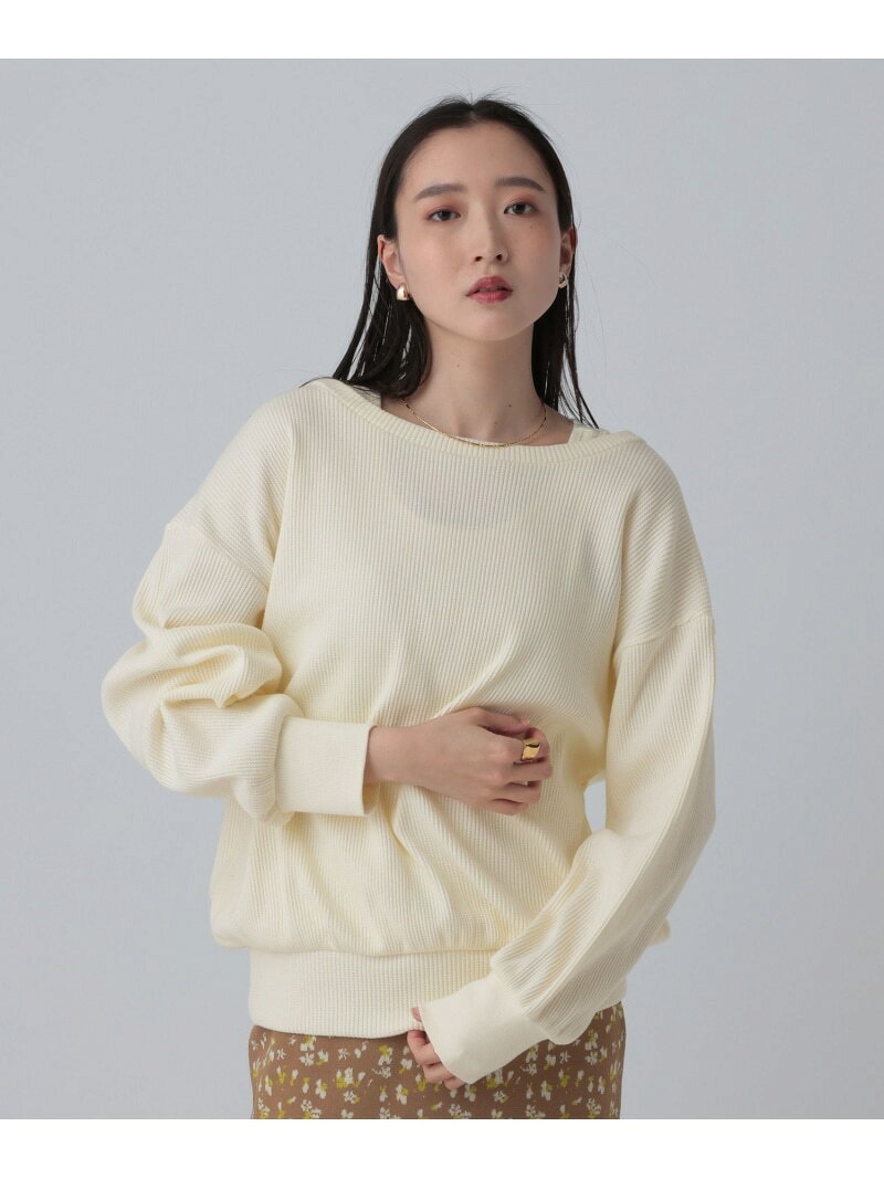 Rakuten - ワッフルドッキングプルオーバー LEPSIM レプシィム トップス カットソー・Tシャツ ベージュ グレー【送料無料】[Rakuten Fashion]