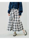 【SALE/50%OFF】デザインチェックスカート LEPSIM レプ...(4)