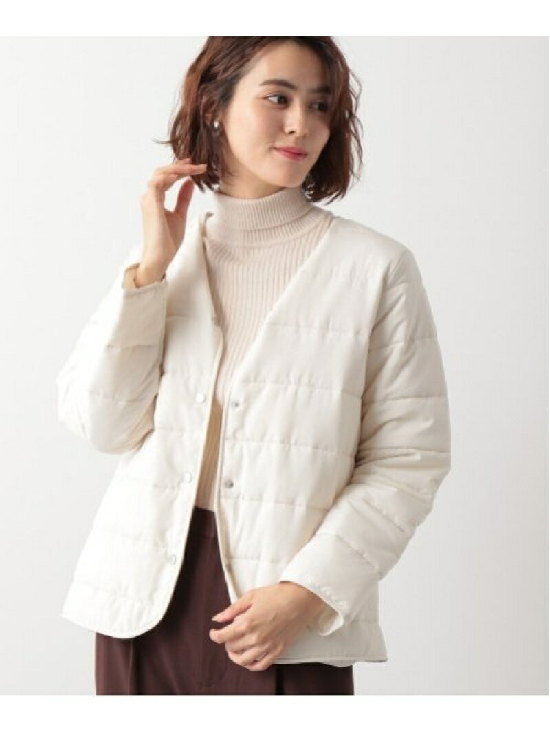 B/ナカワタコンパクトJKT LEPSIM レプシィム コート/ジャケット ノーカラージャケット ホワイト ベージュ ブラック【送料無料】[Rakuten Fashion]のサムネイル