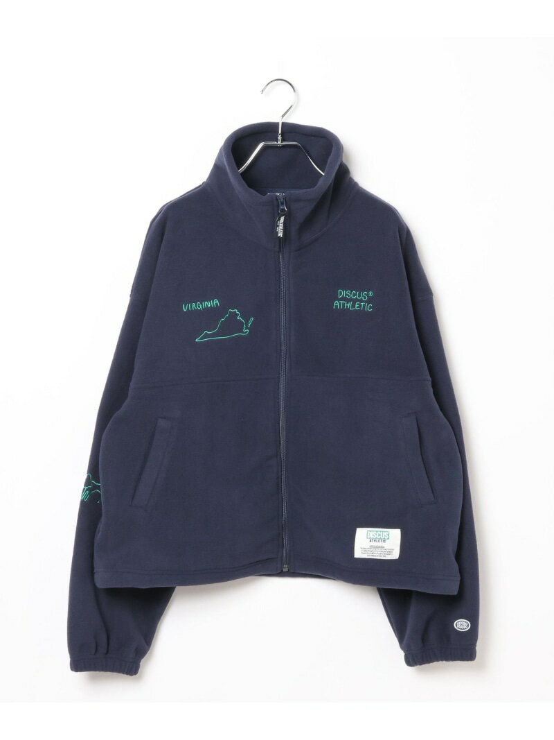 【DISCUS/ディスカス】刺繍ZIPプルオーバー LEPSIM レプシィム トップス カットソー・Tシャツ ネイビー ブラウン【送料無料】[Rakuten Fashion]