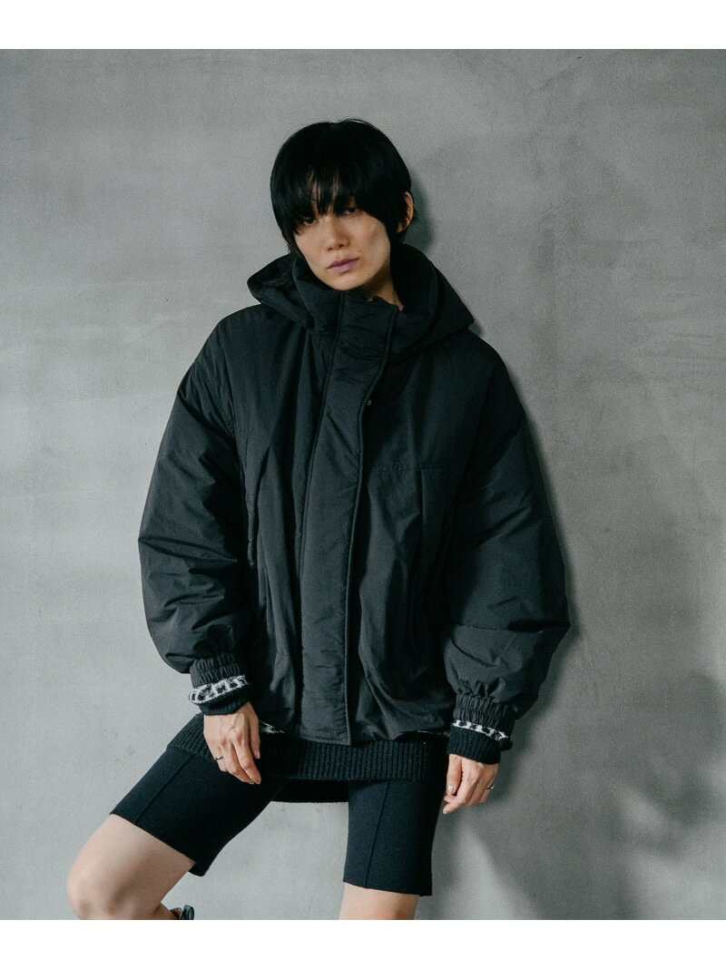 【撥水加工付き】エアサーマル2WAYショートコート LEPSIM レプシィム ジャケット・アウター ナイロンジャケット グレー ブラック【先行予約】*【送料無料】[Rakuten Fashion]