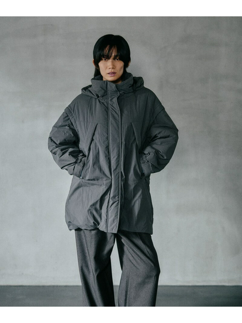 【撥水加工付き】エアサーマルマルチWAYロングコート LEPSIM レプシィム ジャケット・アウター ナイロンジャケット グレー ブラック【送料無料】[Rakuten Fashion]