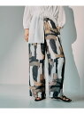 【SALE/30%OFF】布帛柄パンツ LEPSIM レプシィム パンツ その他のパンツ ネイビー ブラウン グリーン ブラック【RBA_E】【送料無料】[Ra...