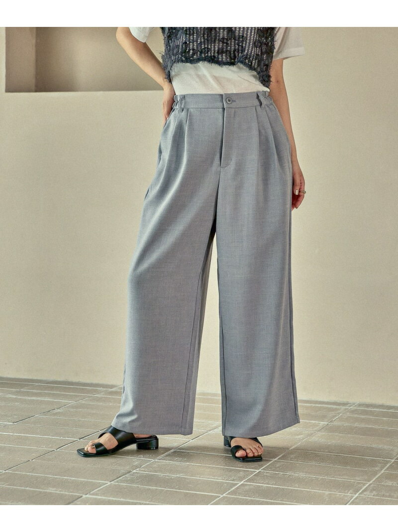 ハニカムドビーストレートパンツ LEPSIM レプシィム パンツ その他のパンツ グレー ブラック【送料無料】[Rakuten Fashion]のサムネイル