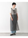 【SALE/60%OFF】2WAYラメレイヤードワンピース LEPSIM レプシィム ワンピース・ドレス ワンピース グレー ブルー ブラック【RBA_E】[R...