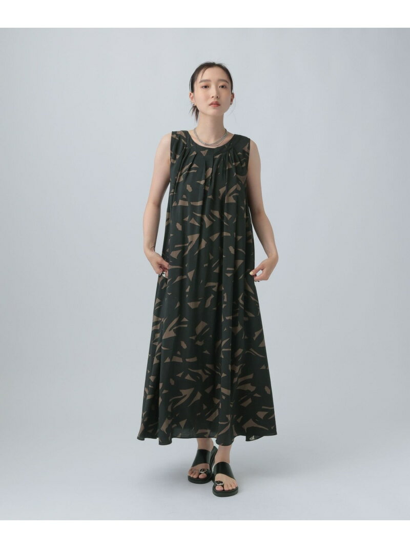 Rakuten - アソートタックロングノースリワンピース LEPSIM レプシィム ワンピース・ドレス ワンピース レッド ブラック【送料無料】[Rakuten Fashion]