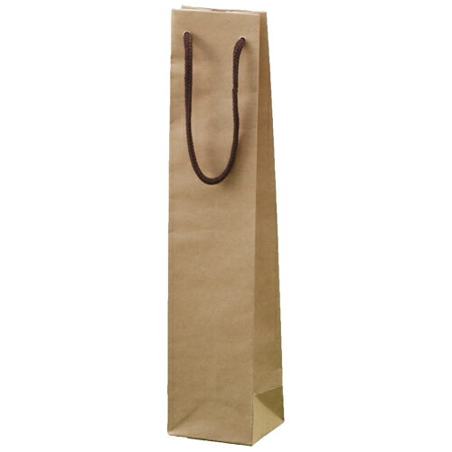 ハーフワイン 1本用 ギフトバッグ【ハーフワインボトル1本用】手提紙袋 茶 クラフト ▲単品購入不可※フルボトルワイン、ギフトボックスは入りません