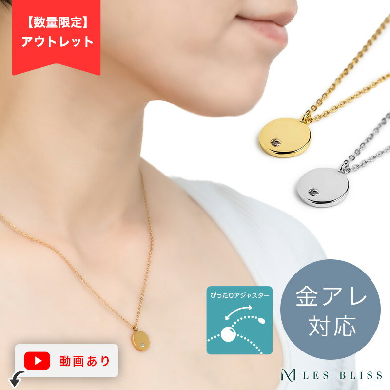 再値下げ65%OFF【アウトレット】 エクラネックレス ネックレス 金属アレルギー 金アレ ゴールド シルバー シンプル ベーシック おしゃれ ジルコニア 長さ調整 ステンレス レディース ママ 女性 プレゼント 上品 大人 50代のサムネイル