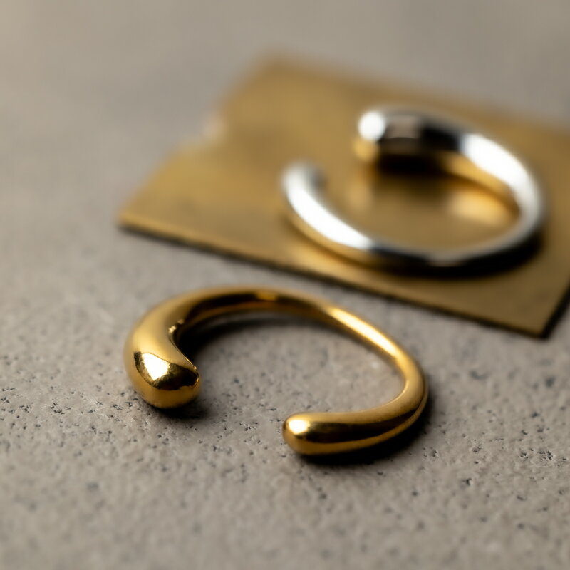 50%OFF【アウトレット】 デコレリング リング 金属アレルギー 金アレ ゴールド シルバー フリーサイズ ぷっくり シンプル 大人 上品 おしゃれ 指輪 レディース ママ デイリー 大人 50代