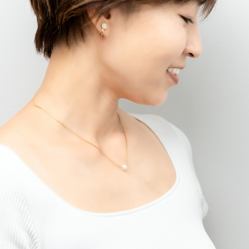 50%OFF【アウトレット】 ひと粒パールネックレス ネックレス 金属アレルギー 金アレ ゴールド シルバー パール 淡水真珠 一粒 チェーン シンプル 華奢 誕生日 プレゼント 上品 おしゃれ ギフト レディース 大人 50代