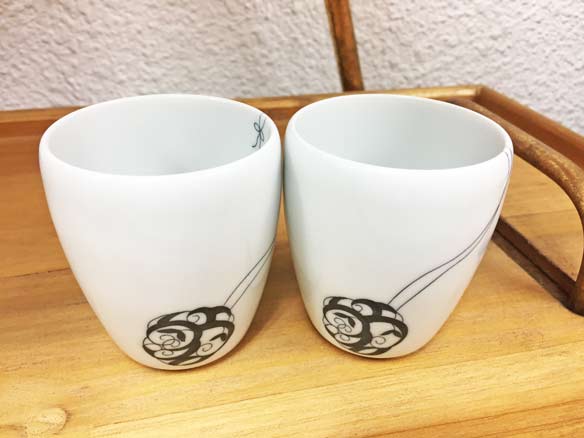 ラッピング無料！有田焼 SHABON 湯のみ
