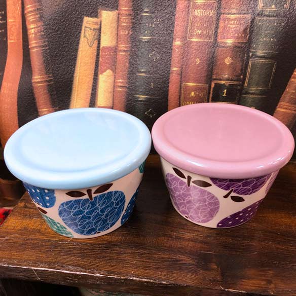 楽天市場】お菓子入れ 蓋つき（カラーブルー）（キッチン用品・食器