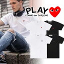 コム デ ギャルソン 【COMME des GARCONS】コムデギャルソン PLAY プレイ ハートロゴ カットソー リトルハート Tシャツ メンズ 刺繍ロゴ ミニハート スモールハート ブランド おしゃれ お洒落 モード系 モード ストリート トレンド