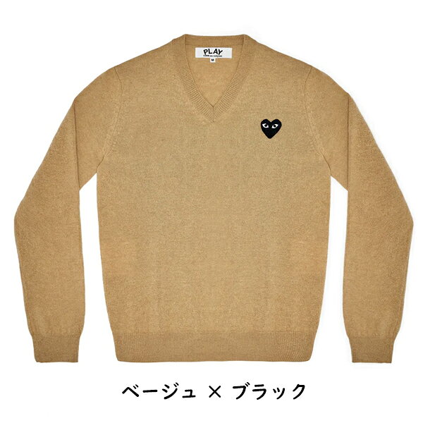 【COMME des GARCONS】コムデギャルソン PLAY プレイ ハートロゴ セーター ニット ...